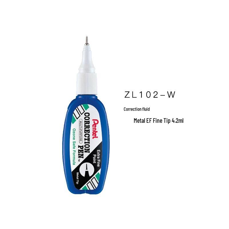 Корректирующий маркер Pentel Quick-Dry, стальной наконечник, белый (ZL31/33/62/72Вт).