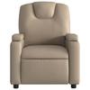 Electric Recliner Chair Cappuccino Brown Faux Leather
