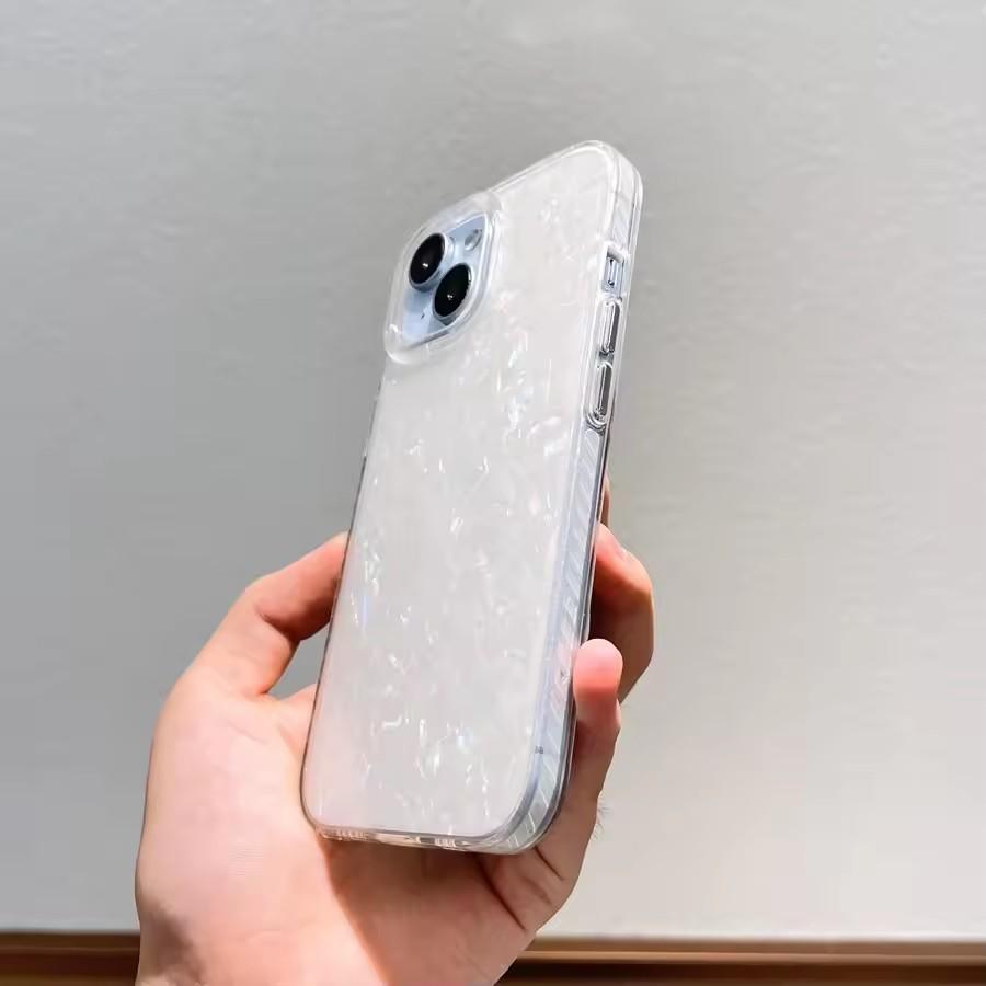 Luxus Glänzendes Traumschalenmuster Handyhülle Für iPhone17 Air 11 12 13 14 15 16 Pro Max Plus IMD Stoßfester Bumper Rückseite