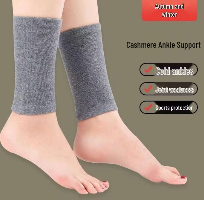 2 Pairs Winter Ankle Support Sleeves: Cold Protection & Foot Support for Women