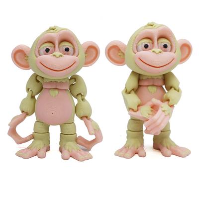 3D-Druck Affe Bastelfigur Mehrgelenkig Beweglich Lustig Abstrakt Für Heim Schreibtisch Dekoration Zubehör Kinder Einzigartiges Geschenk