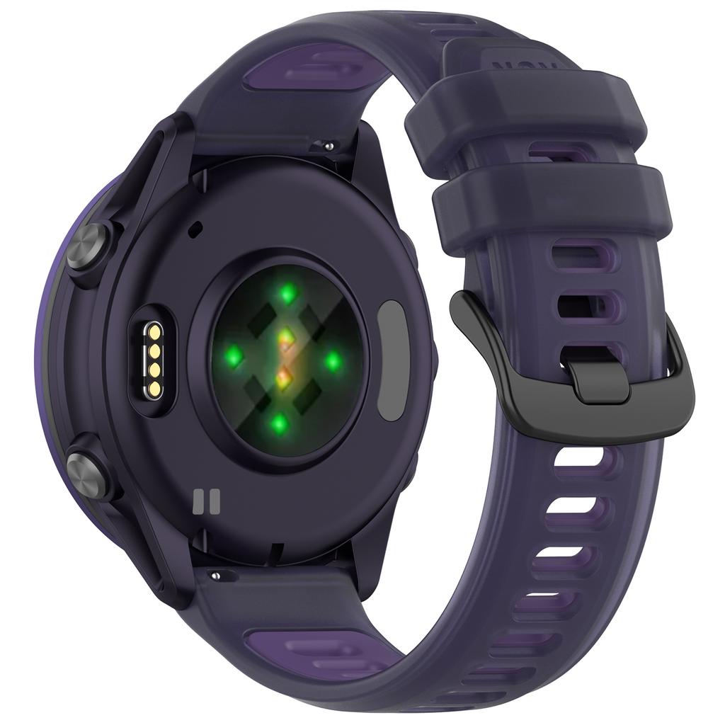 22mm 20mm Translucent Two-Tone Silicone Band For Garmin Forerunner 570 265 255 165 55/Vivoactive 6 5 4/Venu 3 2 Plus Watch Strap