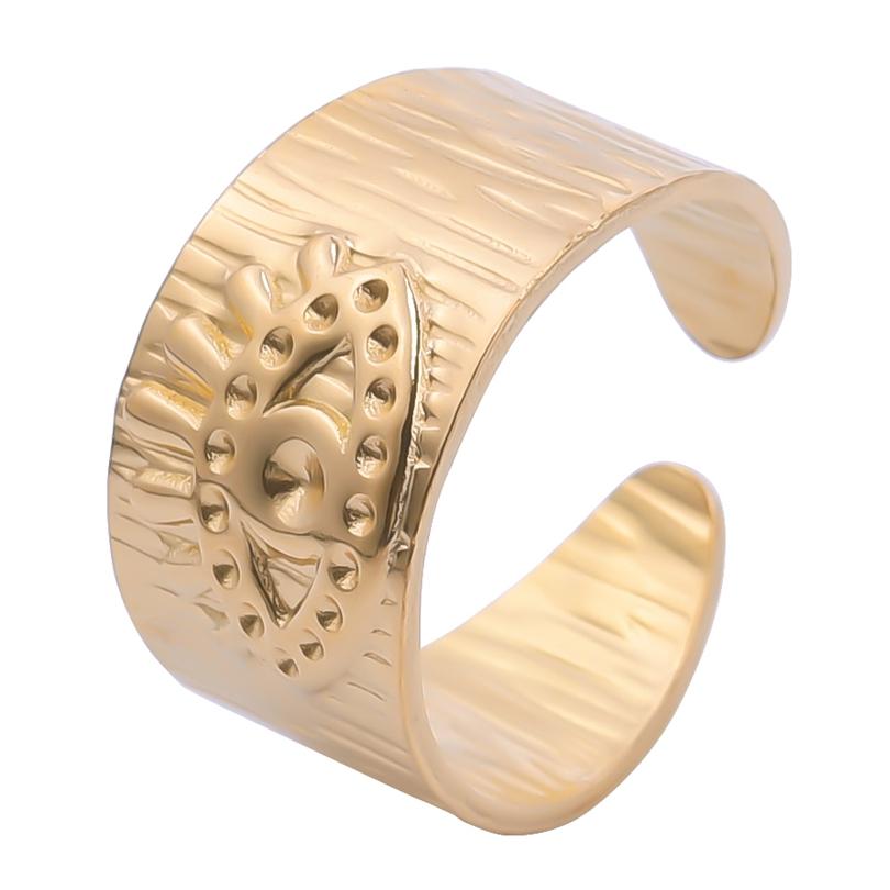 6pcs/lot Gold Plated Stainless Steel Base Rings Settings DIY Blank Knuckle Rings for Women Jewelry Charms Never Fade Wholesale