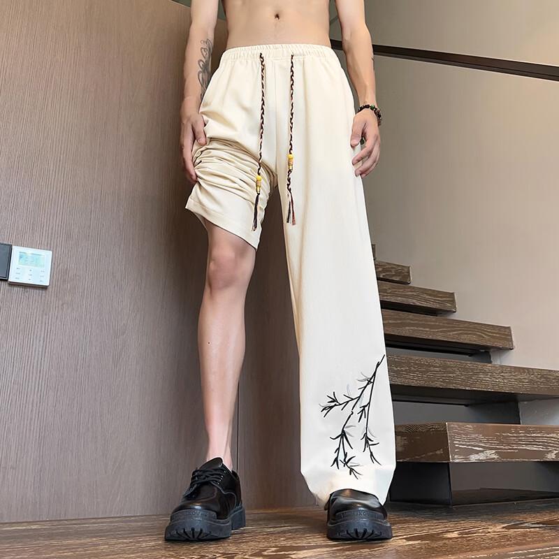 Warrior Men's Ice Silk Loose Straight Casual Sports Pants