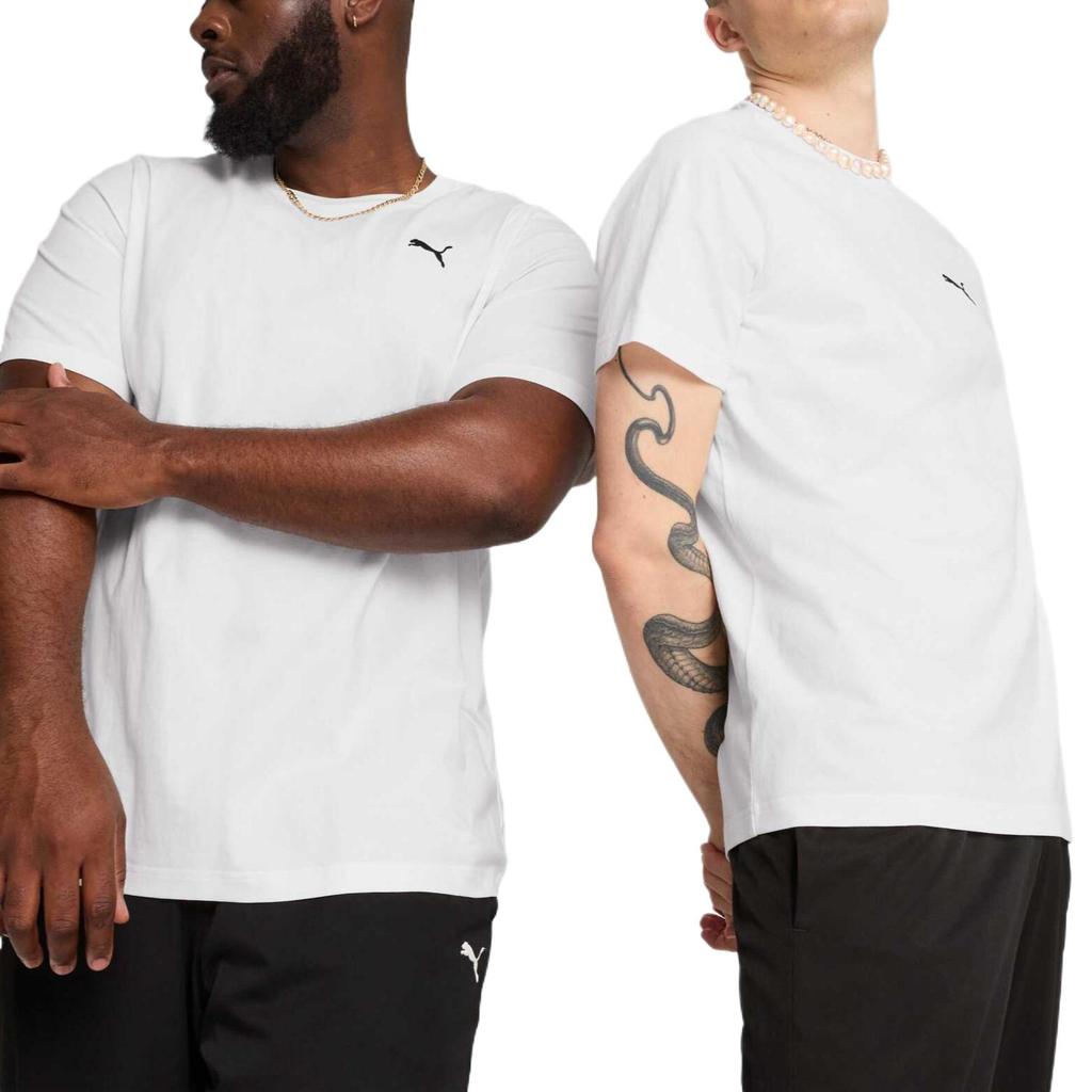 Puma Comfortable Breathable Round Neck Pullover Short Sleeve T-Shirt Men Tops White 690409-02