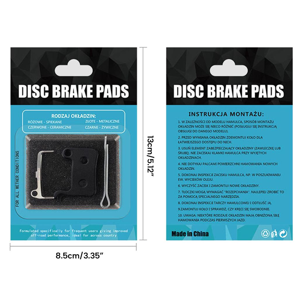 Low Noise Cycling Brake Pad SemiMetallic Bicycles Bike Disc Brake Pad Universal Mountain Bike Repair Part Enduring