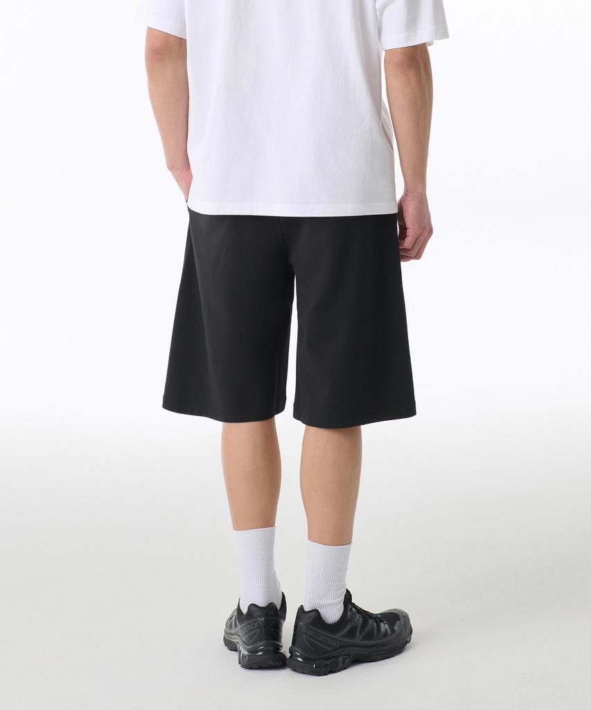 MUSINSA STANDARD [Cooltandard] One-Pleat Bermuda Sweatpants [Black]