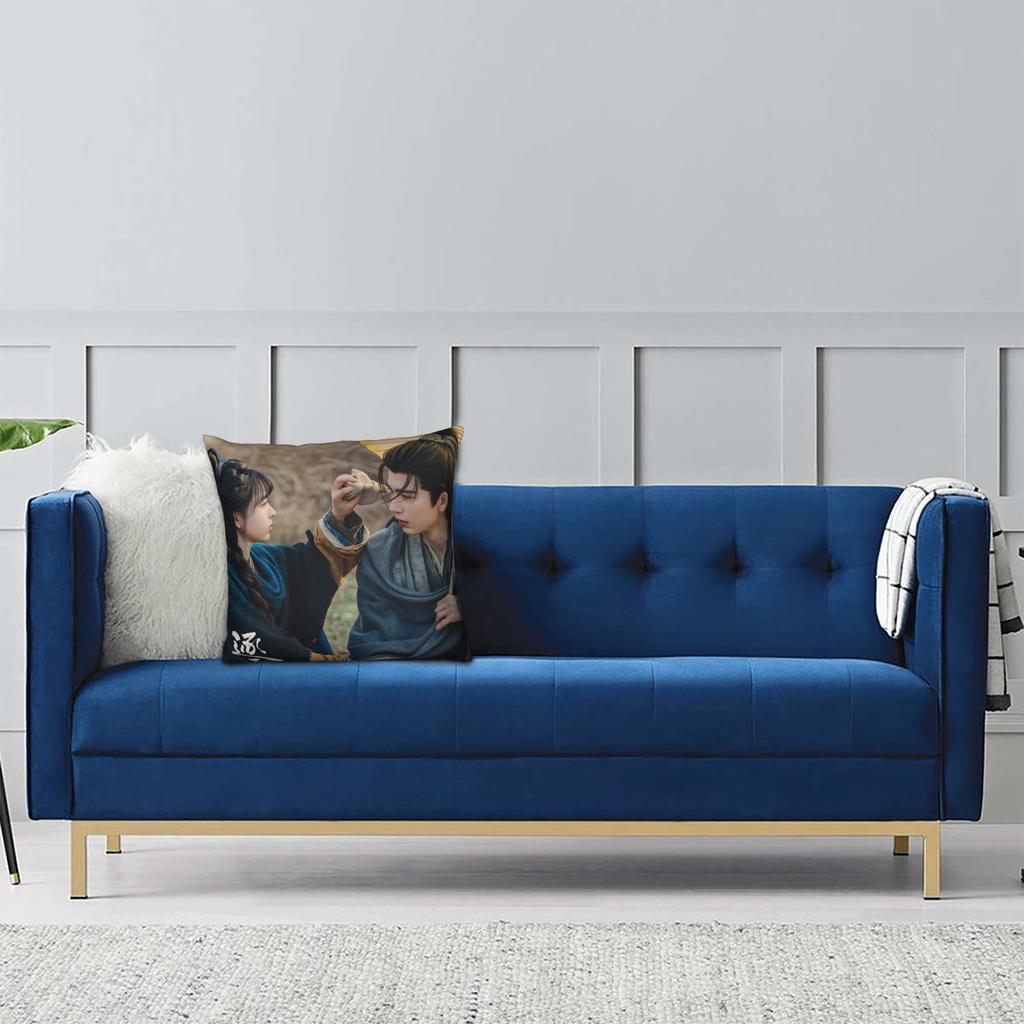 Verfolgung von Jade TV-Kissenbezug Gedruckter Polyester-Kissenbezug Dekor Kissenbezug Hülle Zuhause 40X40cm