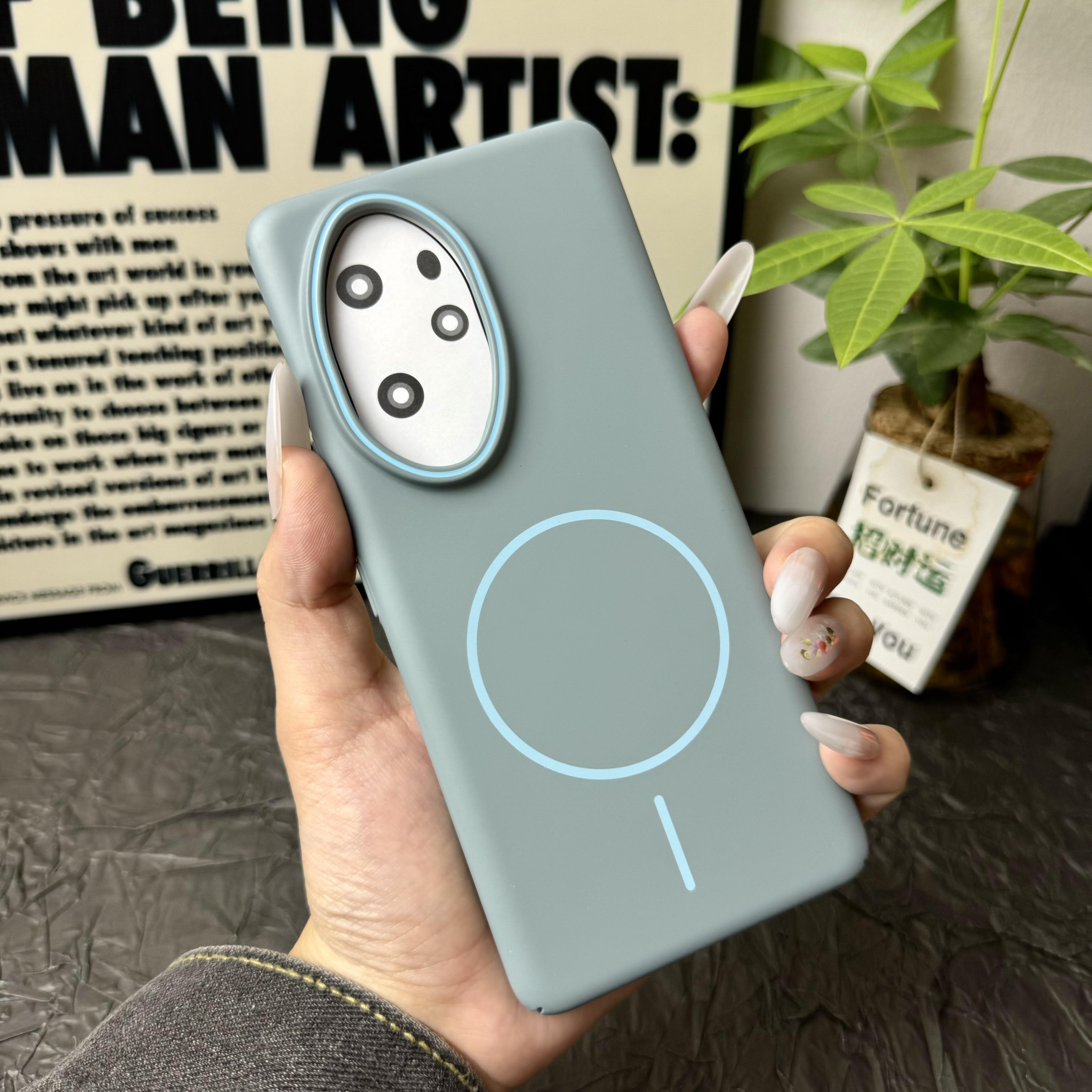 

Противоударные чехлы для Honor 400 Pro Магнитный ПК Матовый Жесткий Чехол для телефона для Honor 200 Lite 300 Ultra 100 400 Pro Тонкая Матовая Крышка Honor 400 Pro (Global) синий