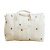 Korean Large Capacity Embroidered Travel Bag - Lightweight Handbag & Messenger Boston Bag