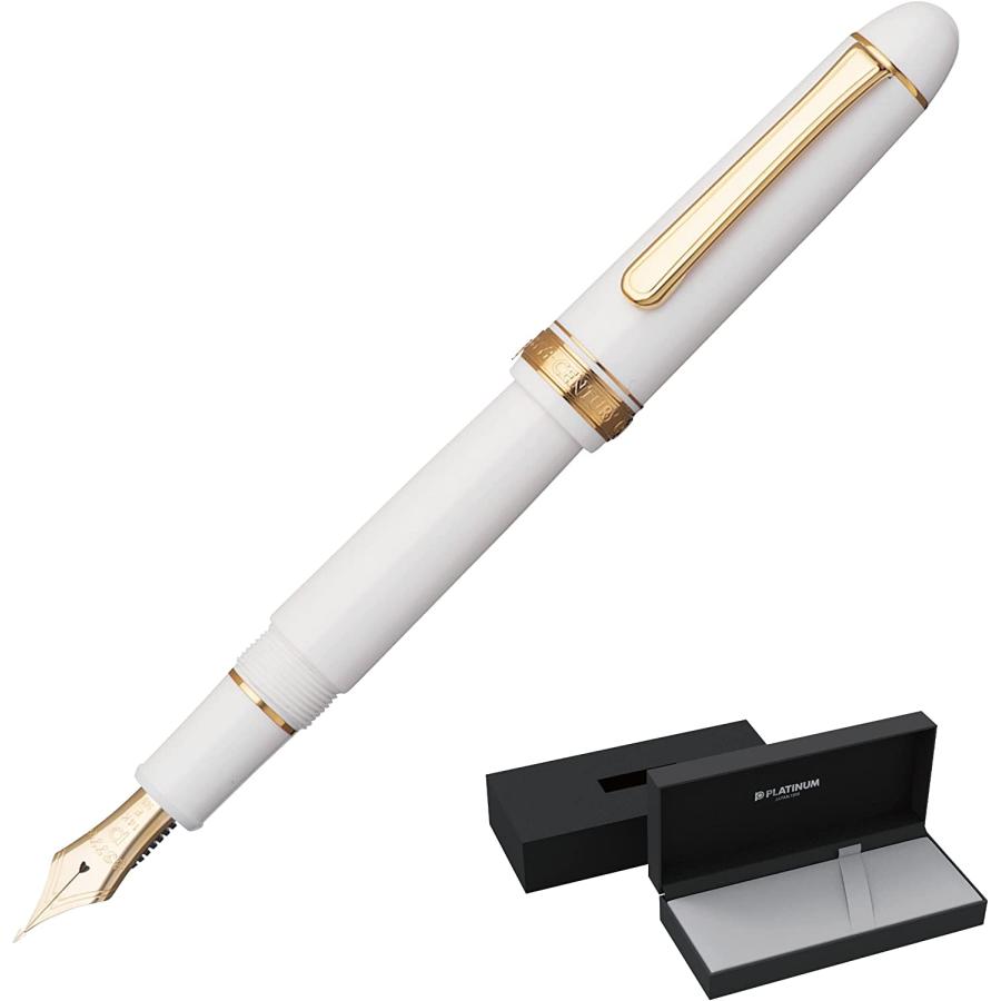 Platinum New #3776 CENTURY Fountain Pen Chenonceau White Fine Nib PNB-15000#2-2