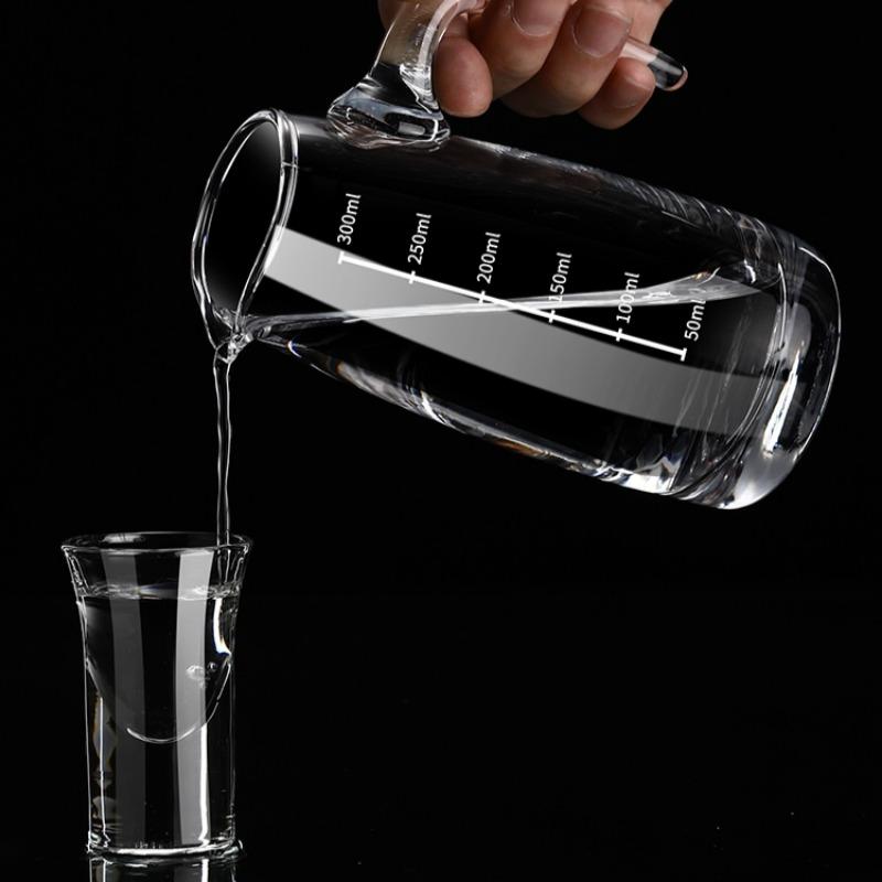 Glaswaren Baijiu Spender Ausländischer Wein Rotwein Dekantierer Haushalt Wein Messbecher Koreanischer Weinkrug für Hotel Bar Party Werkzeuge