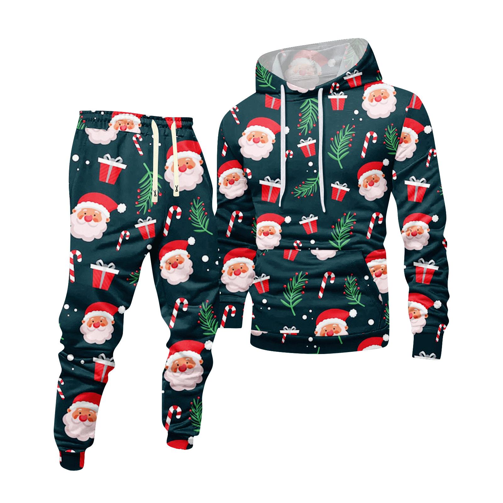 

Чоловічий друкований худі та спортивні штани, повсякденний спортивний костюм L рожевий