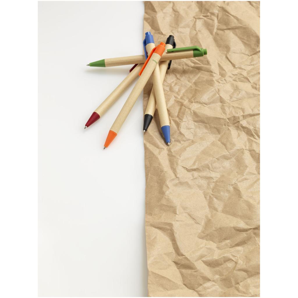 Pen of cardboard recycled and plastic of corn "Berk" (black ink) Deep black