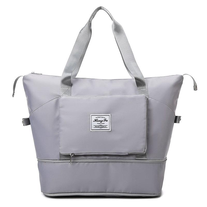 New large-capacity fitness bag short-distance dry and wet separation travel bag expandable portable maternity bag