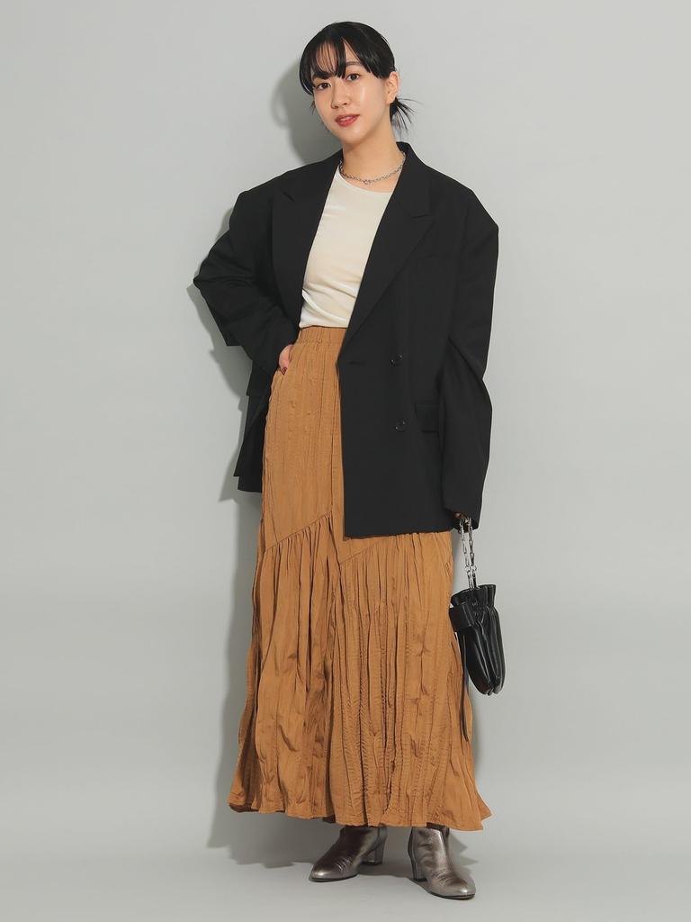 Ray Beams Women's Washer Pleated Skirt, Brown 0