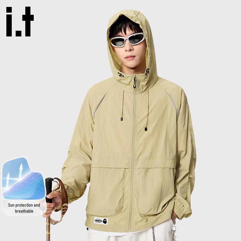 Fingercroxxit Men's Outdoor Hooded Sun Protection Jacket