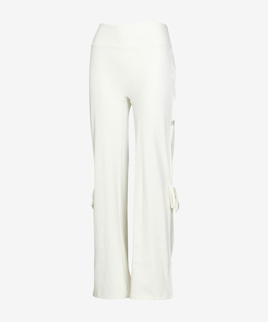 GRANDE LINE Elflex Rib Side Slit Wide Pants_5 Colors