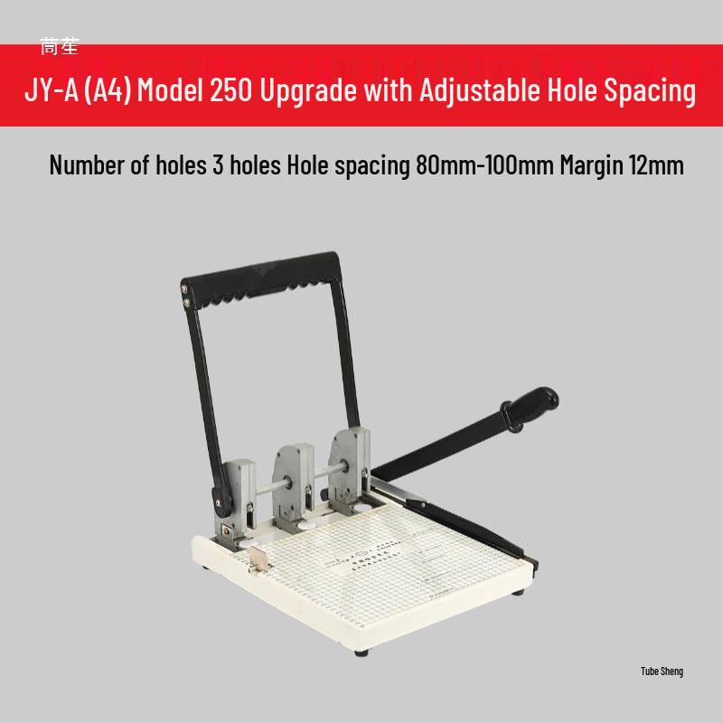 Three-Hole Binding Machine & Puncher with Cutter