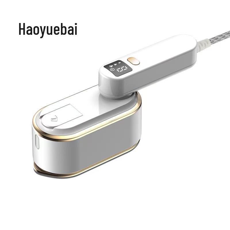 Compact Handheld Garment Steamer & Electric Iron, Dry/Wet Dual-Use with Digital Display and Spray Function. EU Plug for Export