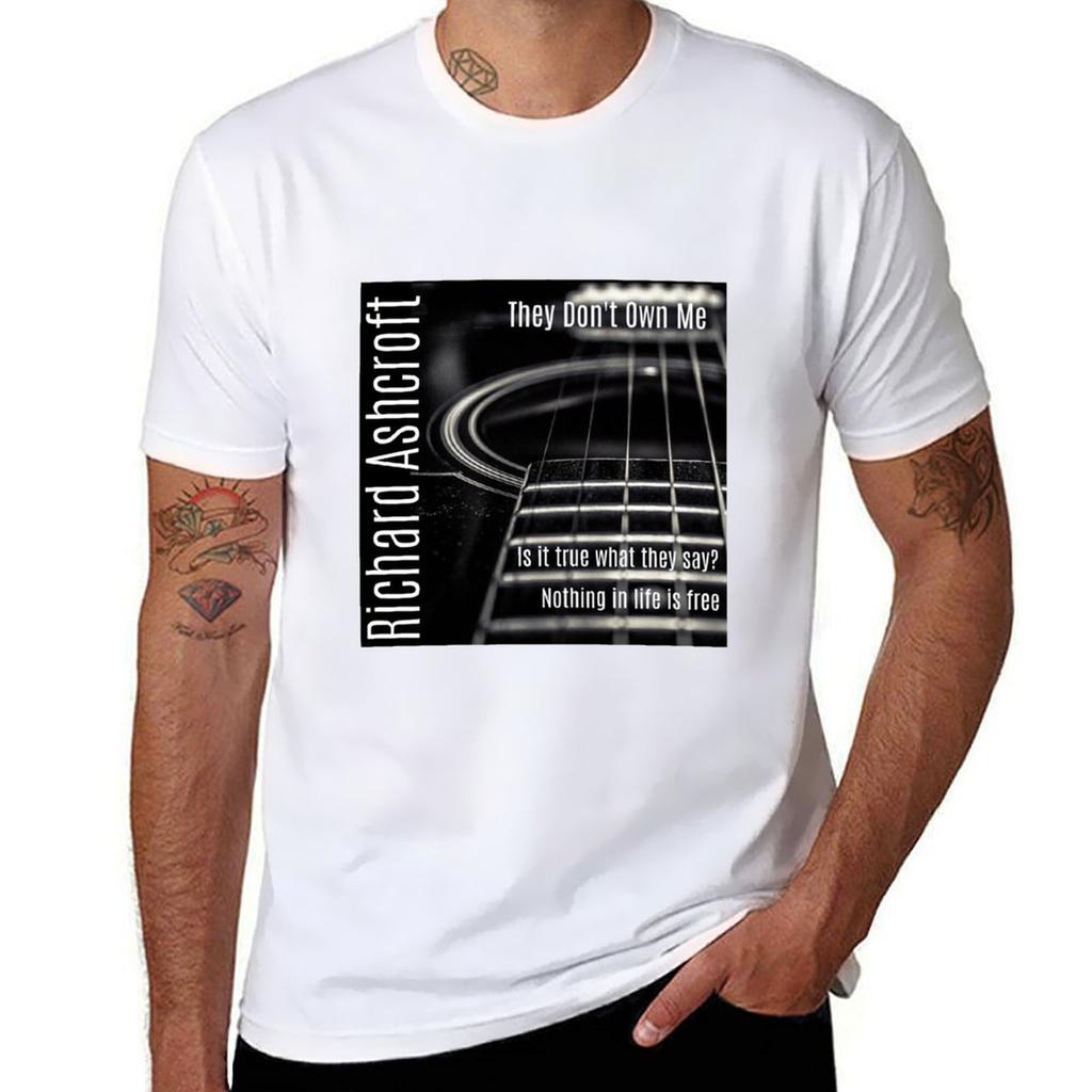 Richard Ashcroft They Dont Own Me T-Shirt t shirt Unisex lässige T-Shirts für Unisex grafisch lustig Unisex T-Shirt Baumwolle T-Shirt