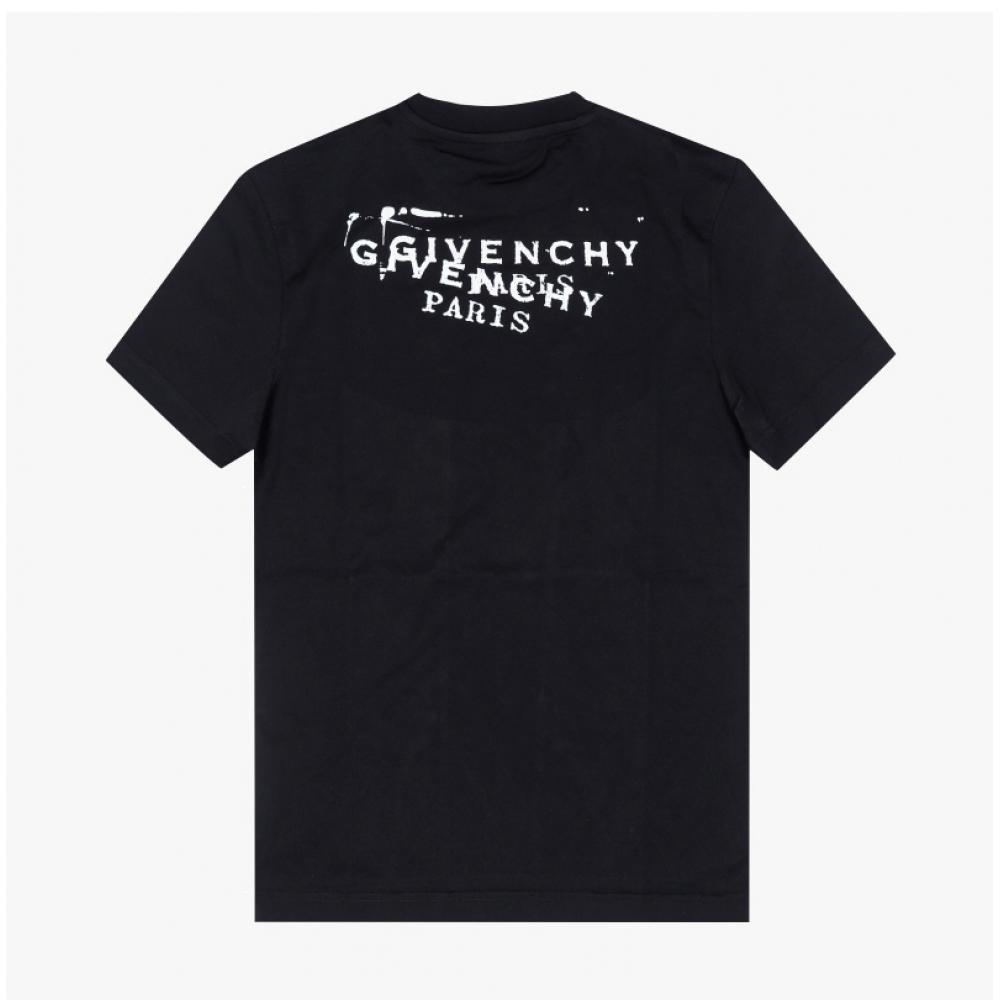 Givenchy Men ShorT Sleeve T shirT sTamp Logo Bm71nk3ysa 001