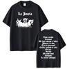 La Jauria Albumturné Rappare Dani Fernandez Tryckt T-shirt Herr Dam Mode Casual Bomulls-T-shirts Harajuku T-shirts Streetwear