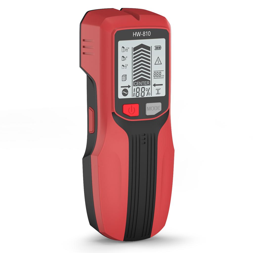 New Handheld Metal Detector 6 in 1 Wall Stud Finder Multifunction Wood Pipes AC Wire Metal Depth Tester LCDMeasuring Instrument