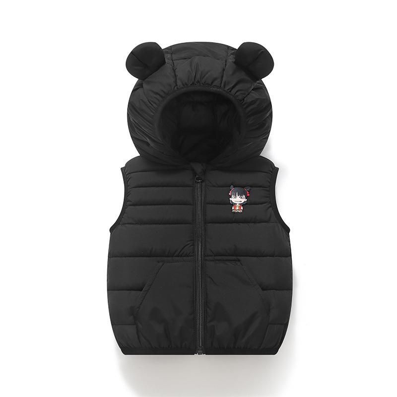 Kinder Leichte Daunen Baumwolle Kapuzenweste - Herbst/Winter Stil für Jungen & Mädchen