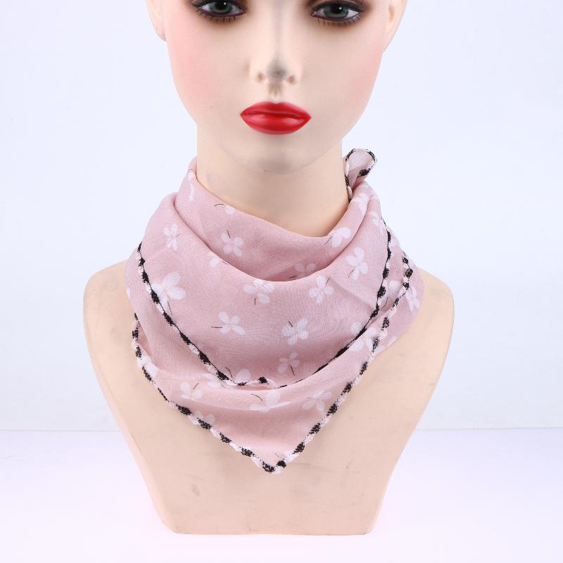 1Pcs Adjustable Protection Face Chiffon Print Mask Women Sun Protection Floral Scarf Ice Silk Neck Protector Bandana