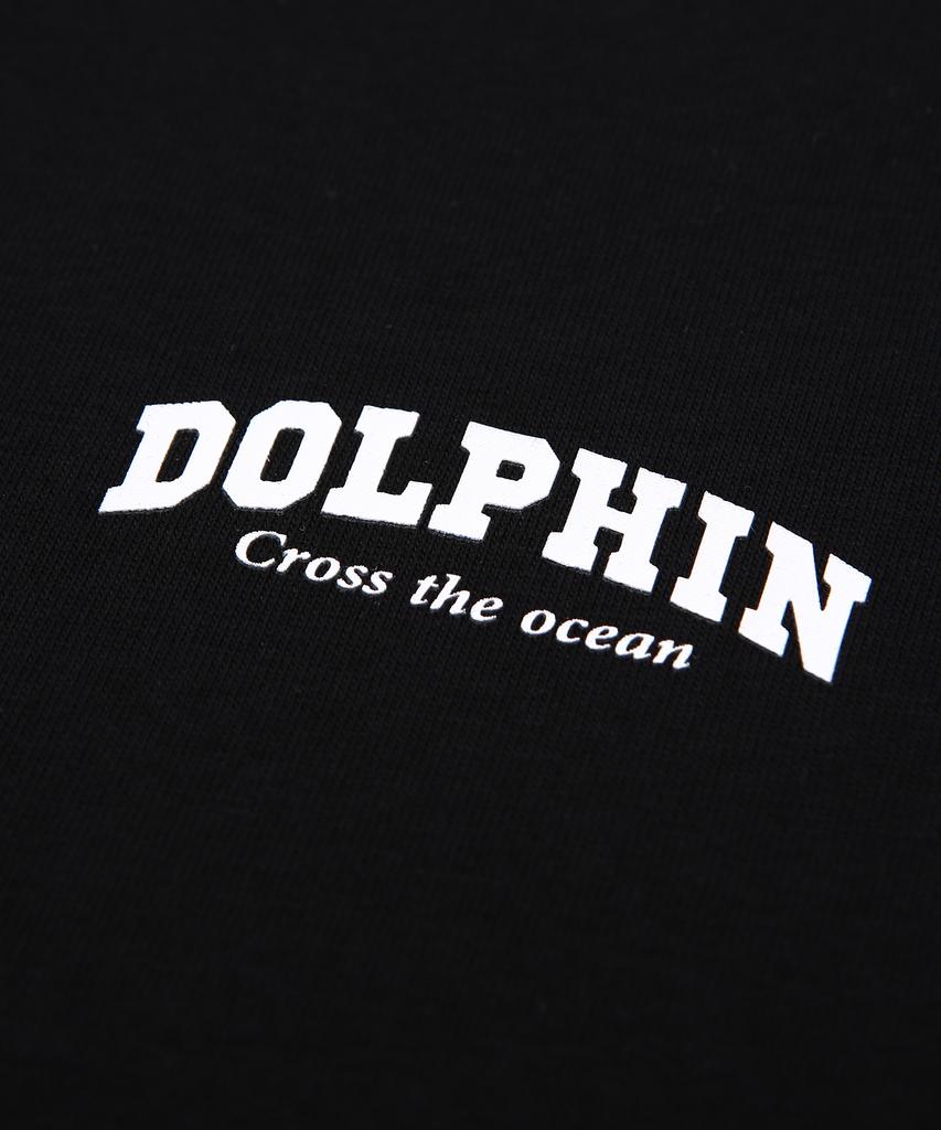 DOLPHIN WAVE APPAREL [3-Pack] Dolphin Arch Logo T-Shirt White & White & Black