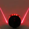 Laserové zadní světlo na kolo 5 LED paralelní laserové čáry laserové zadní světlo horské kolo výstražné světlo