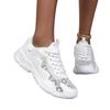 Women's Lace Dad Sneakers Lightweight Breathable Casual Athletic Shoes with Chunky Sole for Walking and Everyday Wear