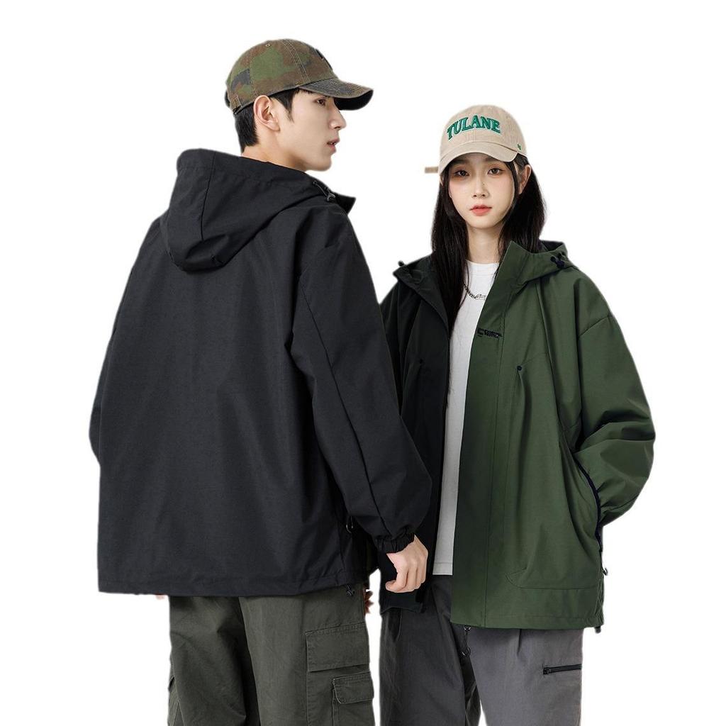 Nouvelle Veste Veste Homme et Femme Automne et Hiver Coupe-vent et Imperméable Veste de Travail Homme Extérieur Couple Costume d'Alpinisme Femme