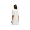 Moncler Round Neck Simple Comfortable Short Sleeve Drop Shoulder T-Shirt Women T-Shirt White K1-093-8C00005-89A17-034