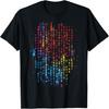 Binary Code Matrix Illuminated Numerals 3D Effect T-Shirt