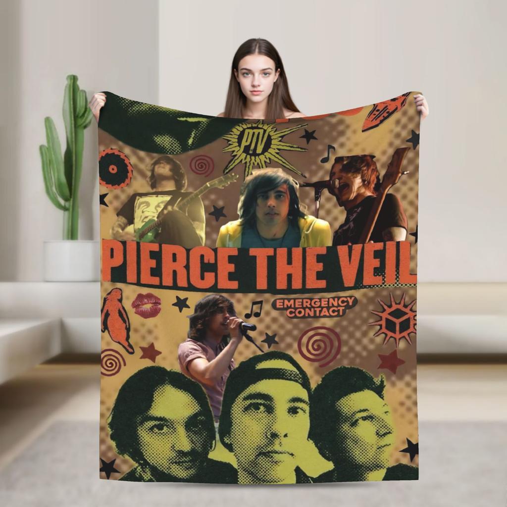 Pierce the Veils  Blankets Quality Warm Soft  Throw Blanket Winter Travel Outdoor Novelty Bedspread