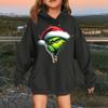 Children's Fashionable Casual Long-sleeved Loose Christmas Print Pullover Hooded Sweatshirt