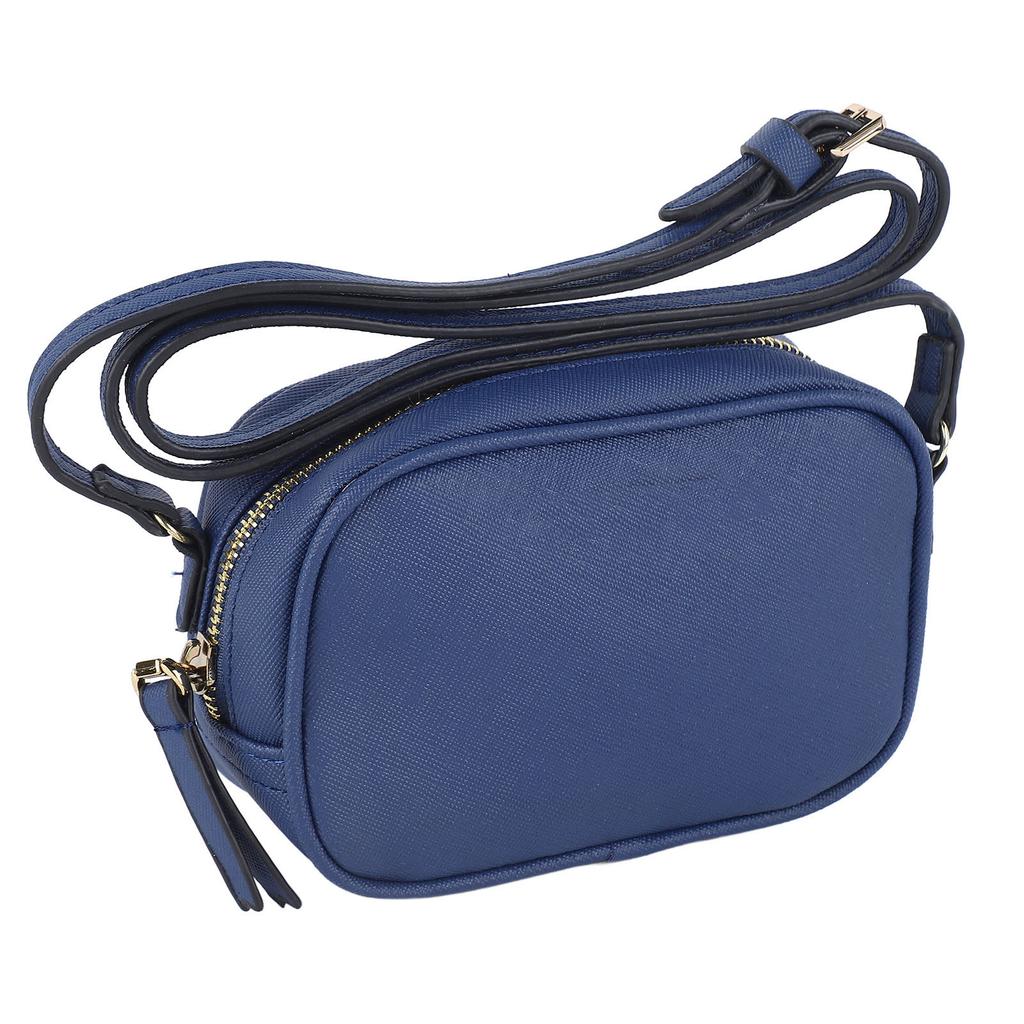 Shoulder Bag Durable PU Mini Shoulder Bag Women Casual Portable Shoulder Bag for Commuting Blue