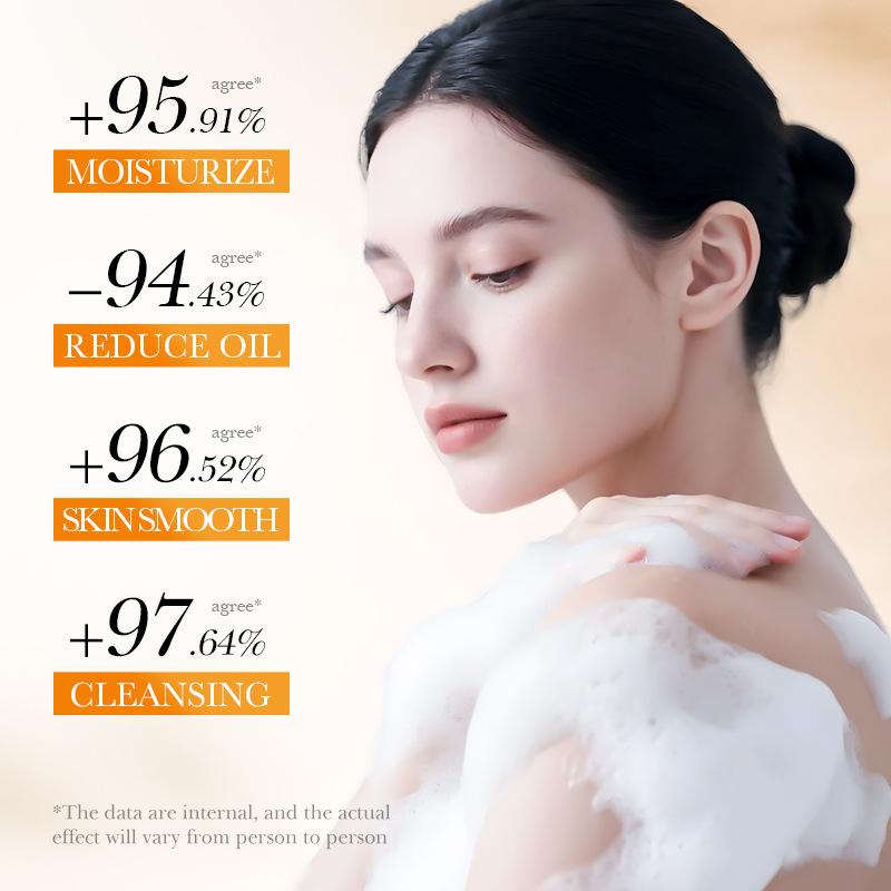 Sadoer Honey Milk Moisturizing Bubbling Soap Skin Whitening Facial Soap Deep Cleansing Body Face Wash Foam Solid Facial Cleanser