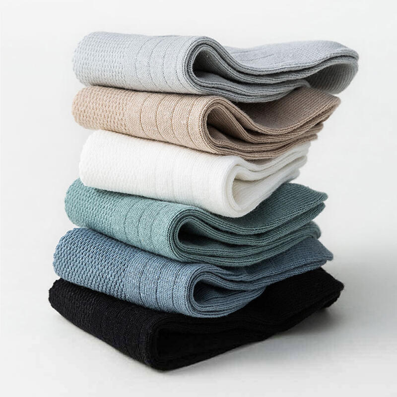 Haruyang Men s Mesh Ankle Socks 6-Pair Set 6 sets of 1 pair of each color