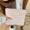 Vintage Woolen Women's Cosmetic Bag Large Capacity Female Girls Makeup Case Storage Bags Portable Female Handbags Change Purse
