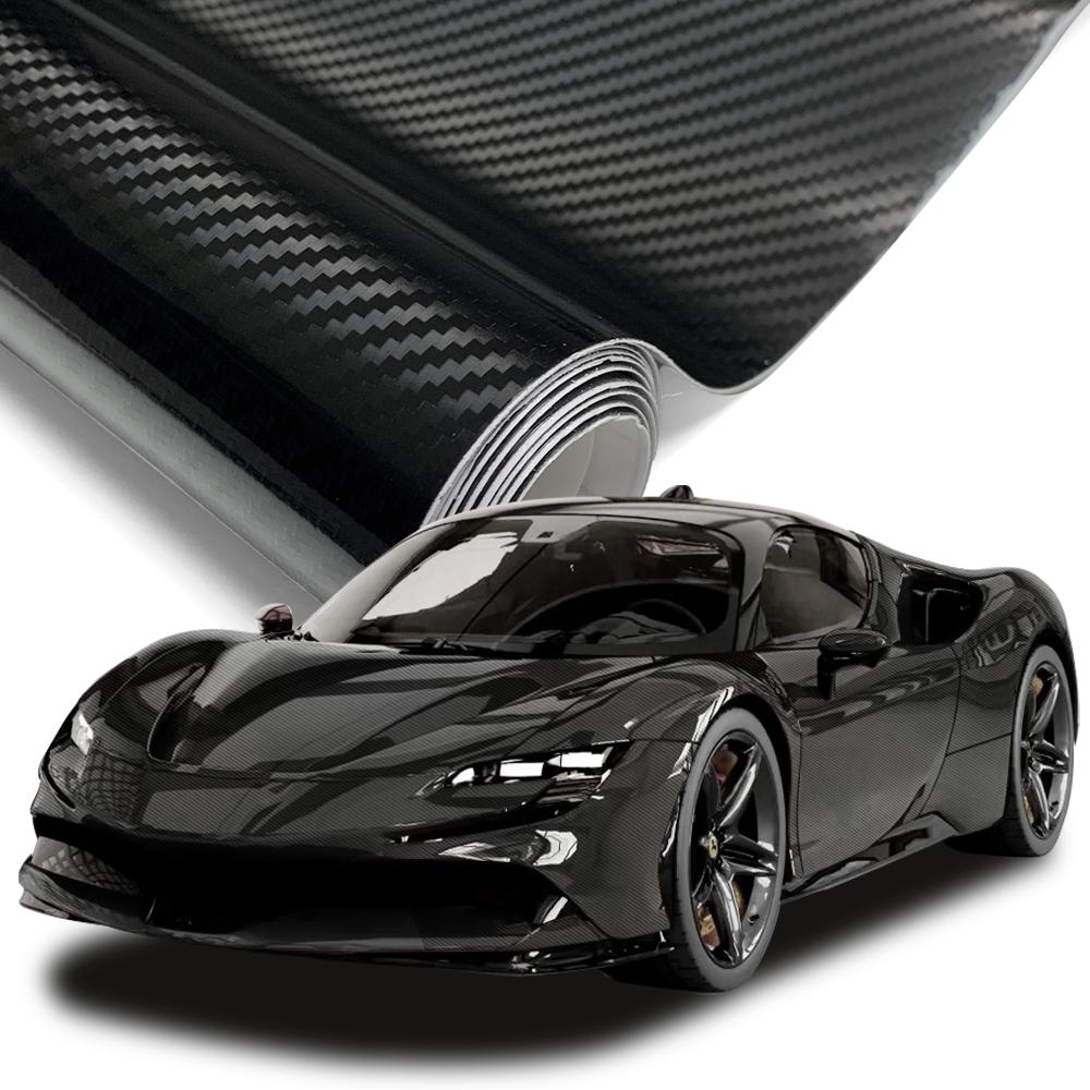 150cmx200cm Carbon Fiber Vinyl Film Car Styling Wrapping Sheet Roll Film Automobiles DIY for Car Hood Roof Stickers Accessories