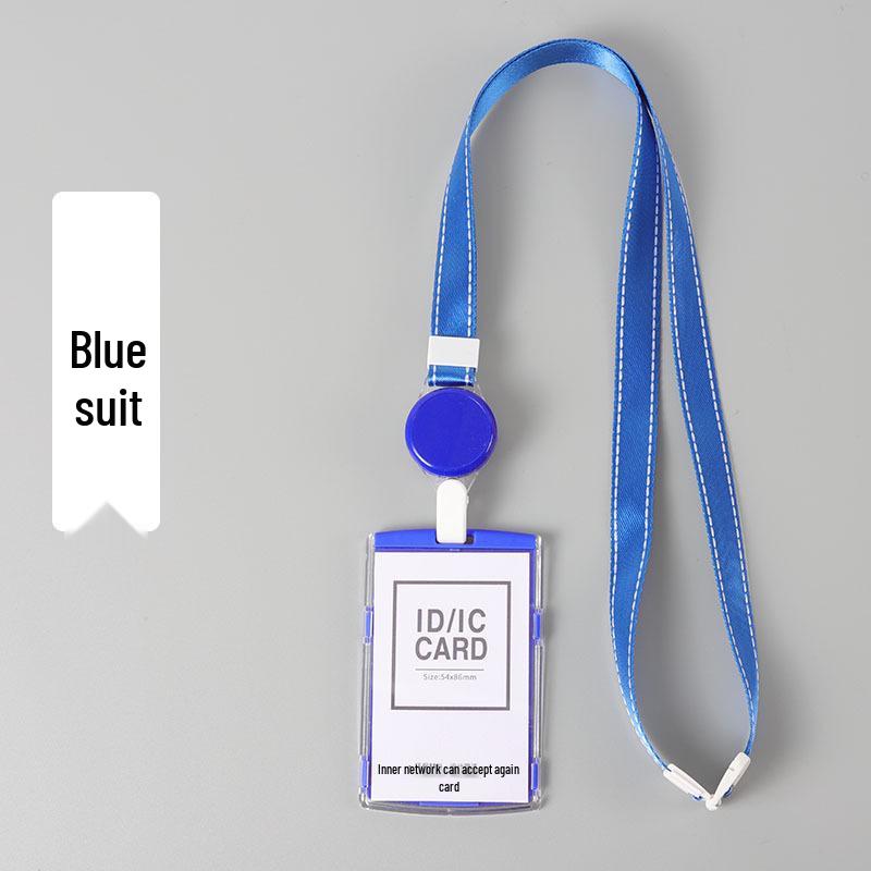 Retractable Badge Holder Lanyard for Employee, Campus, and Bus Cards
