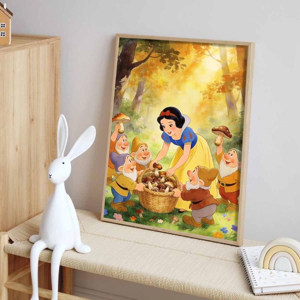 Disney Snow White and Seven Dwarfs Diamond Painting Mosaic Art Kit 5D Handmade Diy Gift Home Decoration