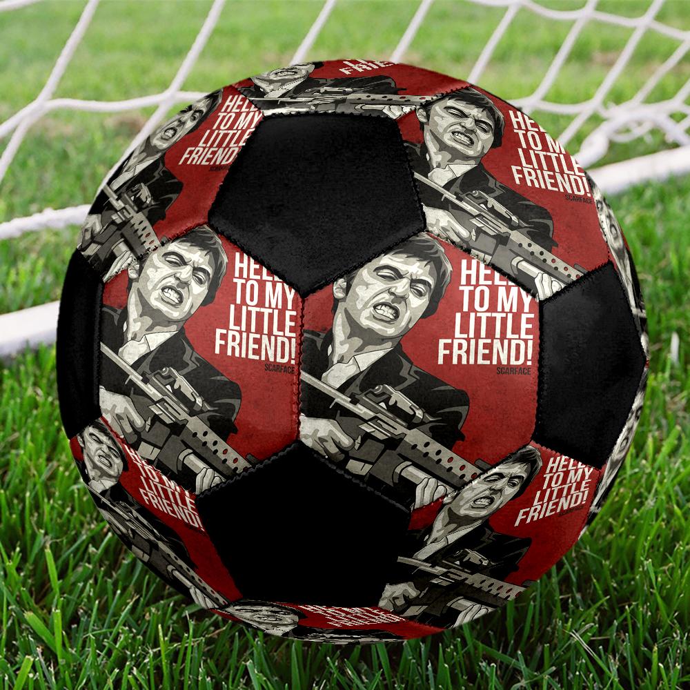 Scarface Indoor Soccer Ball Colorful Machine Stitched PVC Size 5 Team Training Competition Ready Durable High-Bounce Cool Sports Gift