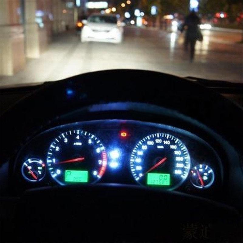 10pcs T3 Neo Wedge LED Instrument Cluster Dash Panel Climate Light Bulb White