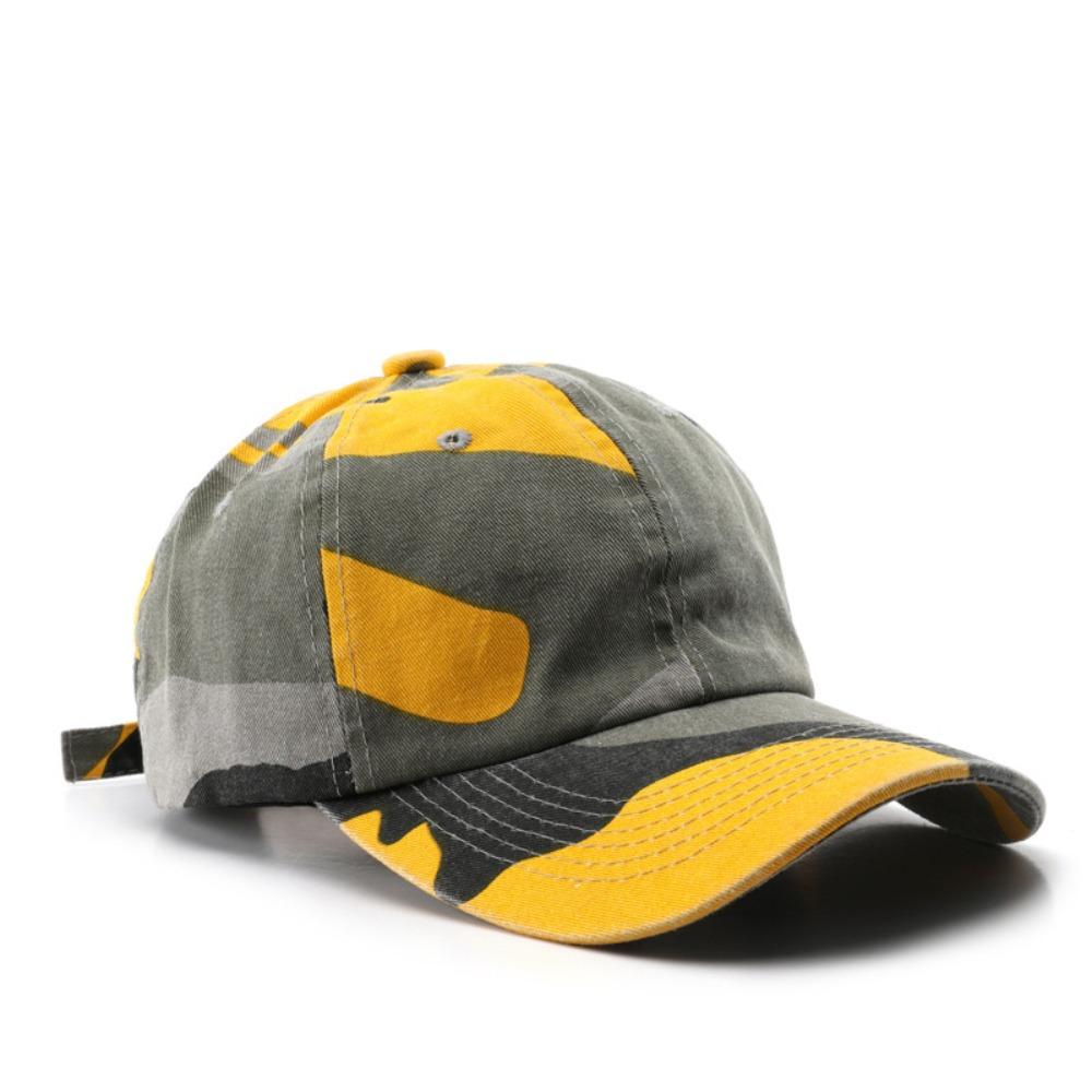 Camouflage Dad Hat Washed Cotton Sun Hat Vintage UV Protection Hat  For Men Women