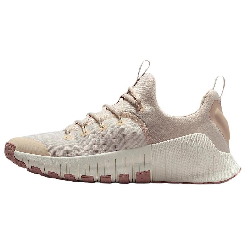 New Nike Free Metcon 6 Abrasion Resistant Low Top Training Shoes Women's Beige Pink FJ7126-011