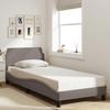 VidaXL Bed Frames with Headboard, Upholstered Bed with Slatted Base, Single Bed with Footboard, Adult Bedroom Bed, 373069